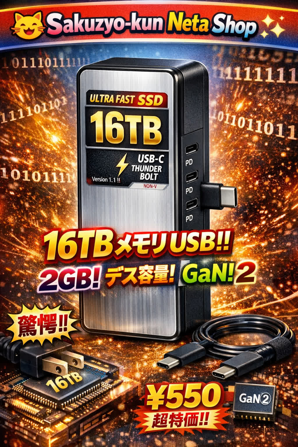 16TB SSD型メモリ…